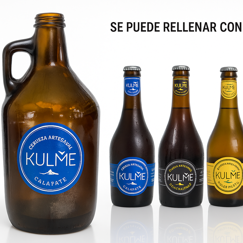 Relleno Growler Kulme – Calafate · Gran Toro · Lager Pilsen